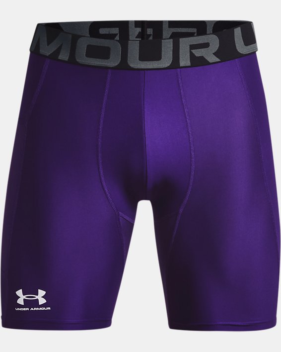Men's HeatGear® Armour Compression Shorts, Purple, pdpMainDesktop image number 4